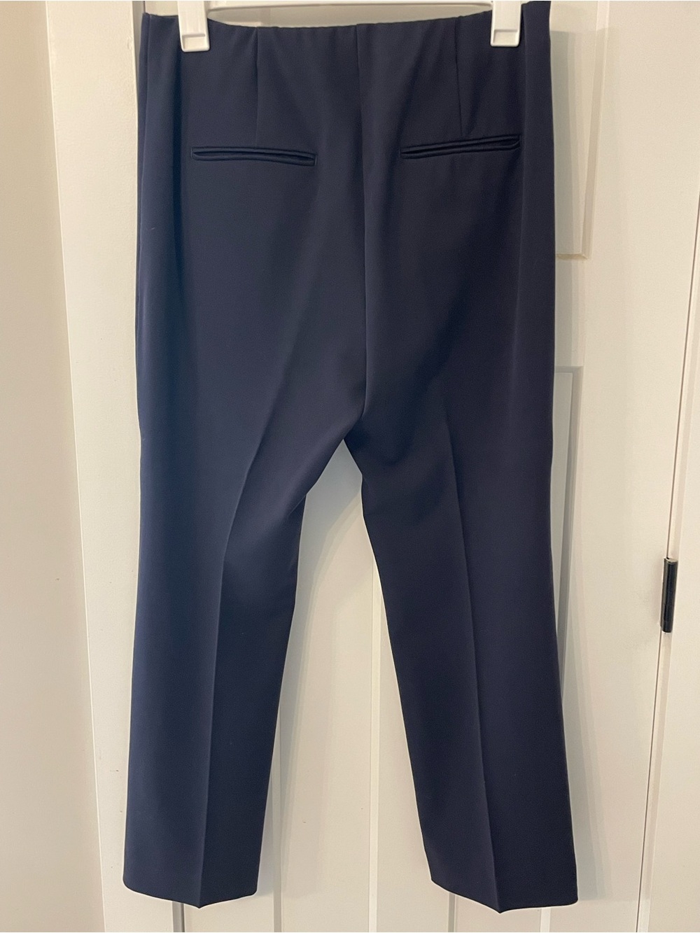 Ann Taylor Navy Ankle Flare Pant - Picture 3 of 6